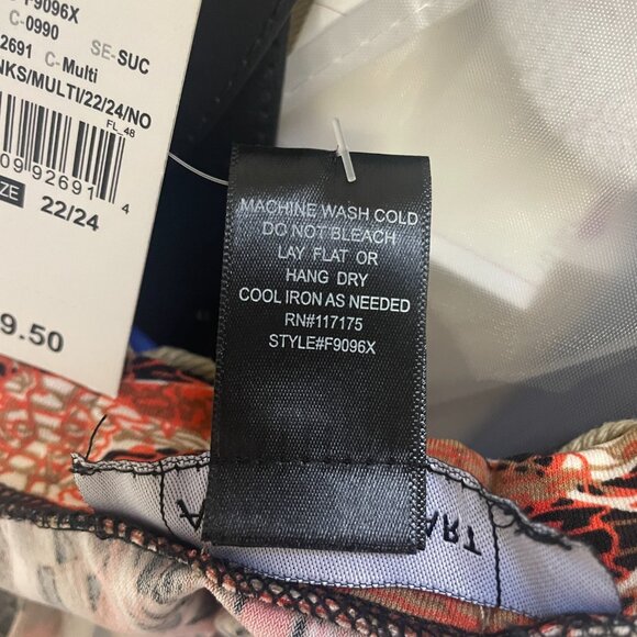 Ashley Stewart Sleeveless Maxi Dress Geometric Pattern Size 22/24 NWT - Picture 4 of 8